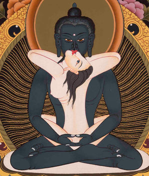 Yab Yum Buddha Thangka | Traditional Buddhist Painting