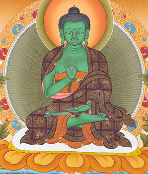 Thangka Of Amoghasiddhi | Traditional Artwork | Buddhist Wall Decors