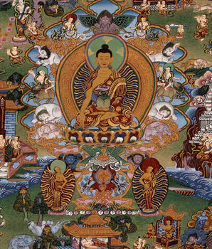 Life Story Of Buddha | Traditional Tibetan Thangka | Wall Decors
