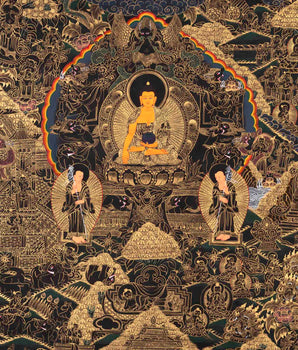 Buddha's Life Story | Traditional Tibetan Thangka | Wall Decors