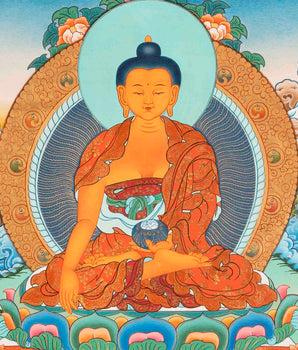 Tibetan Shakyamuni Thangka |  Buddha Thangka