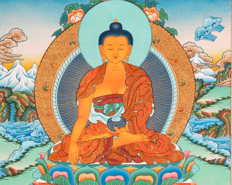 Tibetan Shakyamuni Thangka |  Buddha Thangka