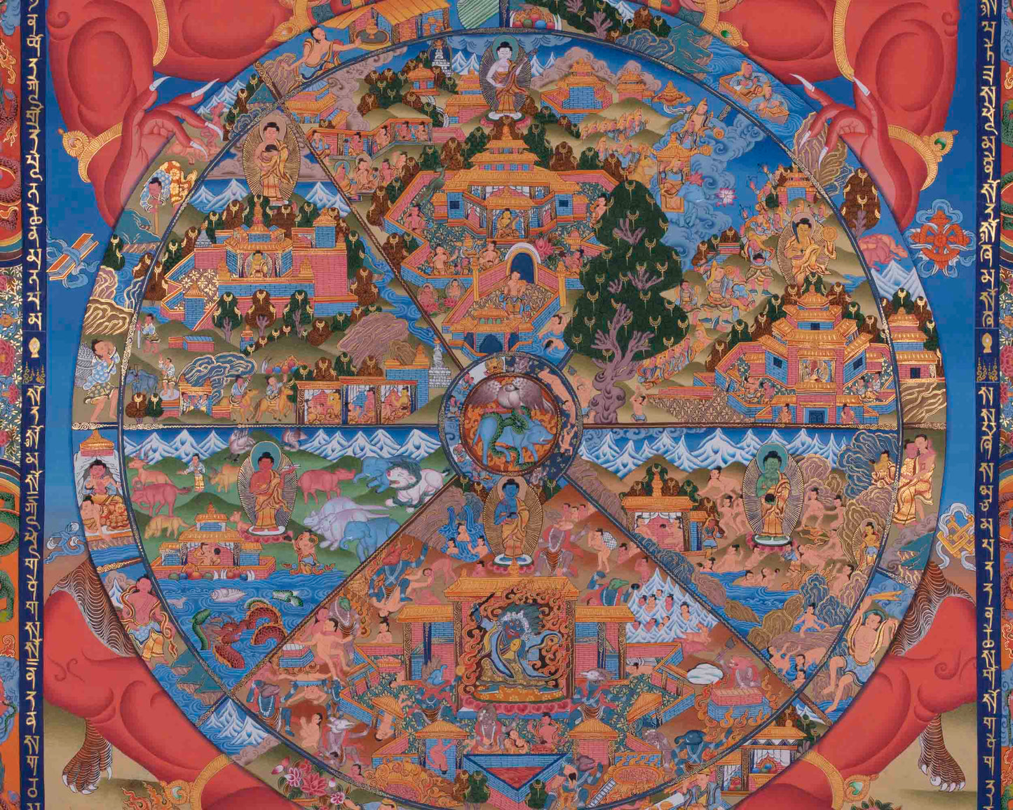 Bhavachakra Thangka | Wall Hanging Decorations