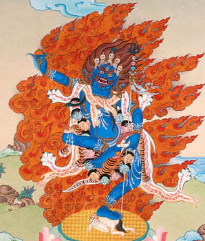 Troma Nagmo Sadhana Thangka | Tibetan Dakini Art On Cotton Canvas