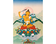 Manjushree | Bodhisattva Thangka | Traditionally Hand-painted Buddhist Art