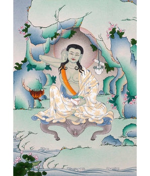 Milarepa Buddha Thangka | Tibetan Buddhist Master