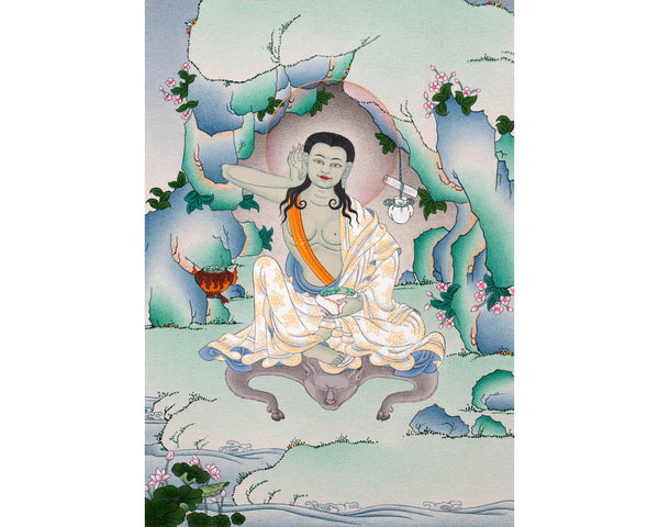 Milarepa Buddha Thangka | Tibetan Buddhist Master