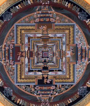 Wheel Of Time | Kalachakra Mandala Thangka | Traditional Wall Decors