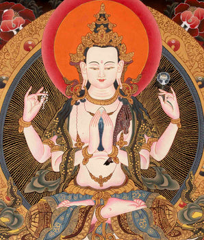 Chenresig Thangka | Traditional Artwork | Wall Decors