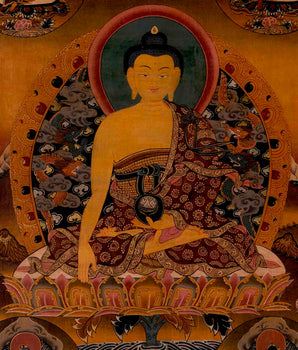Shakyamuni Buddha Thangka | Religious Handpainted Art | Wall Decors