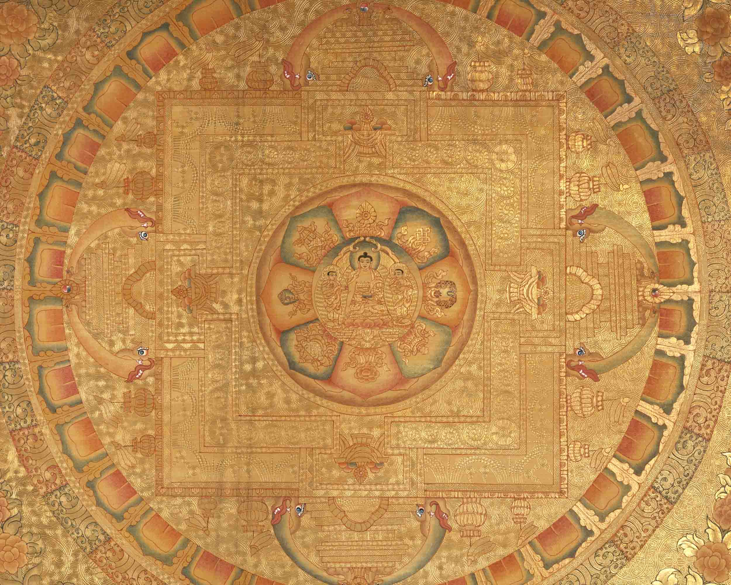 Shakyamuni Buddha Mandala | Wall Decoration Painting