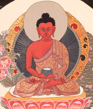 Amitabha Buddha Thangka | Religious Buddhist Painting | Wall Decors