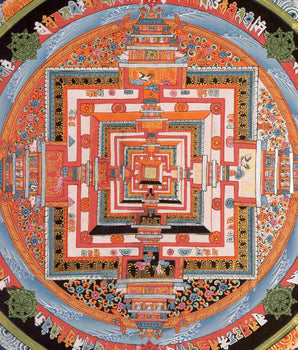 Traditional Kalachakra Mandala | Tibetan  Thangka | Wall Decors