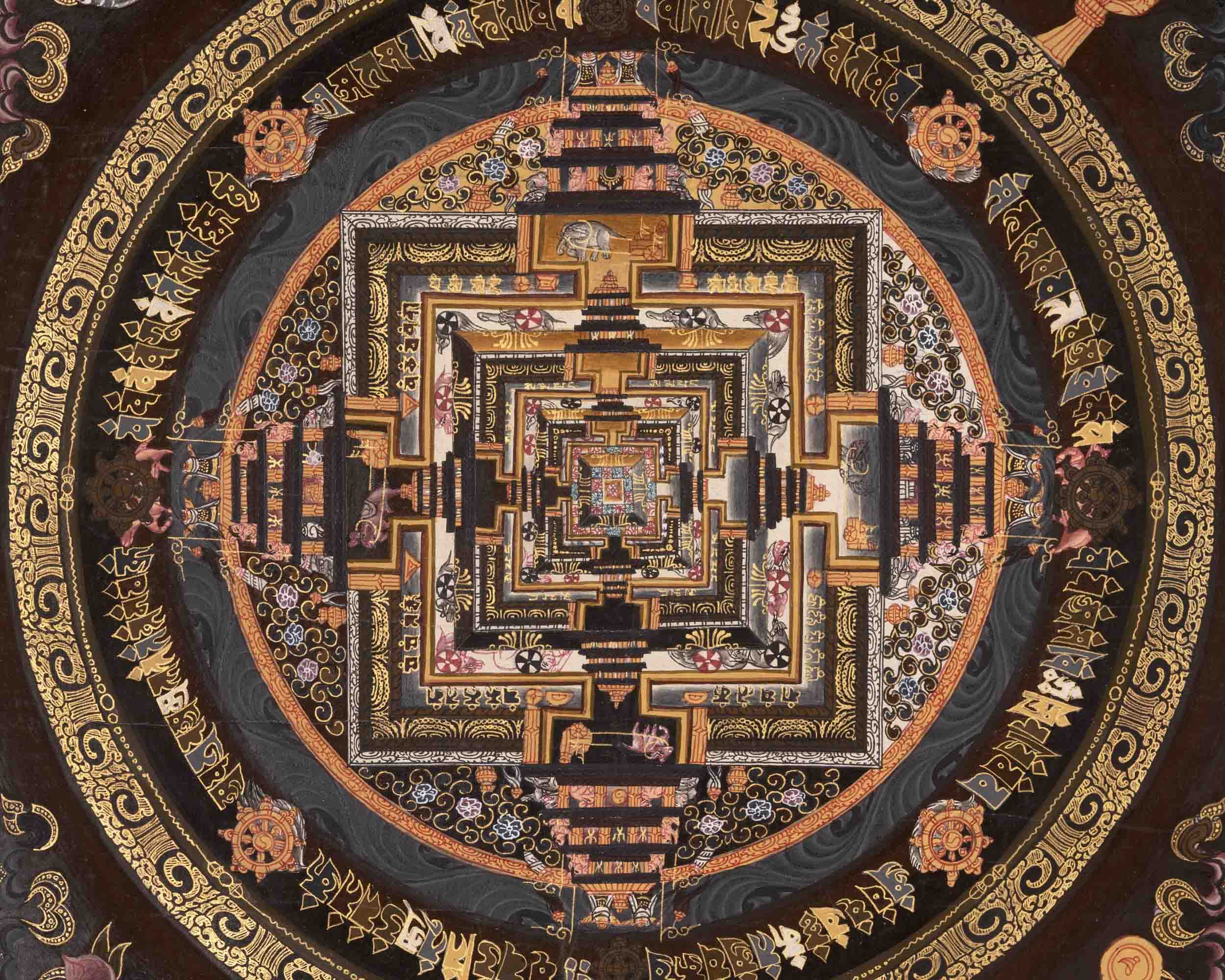 Wheel Of Time | Mandala Thangka | Religious Wall Decors