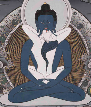 Buddha Samantabhadra Thangka | Traditional Tibetan Art | Wall Decors
