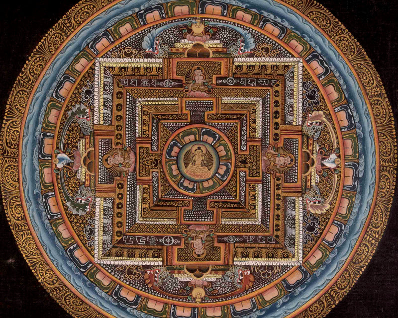 Religious Mandala Thangka | Tibetan Art | Wall Decors