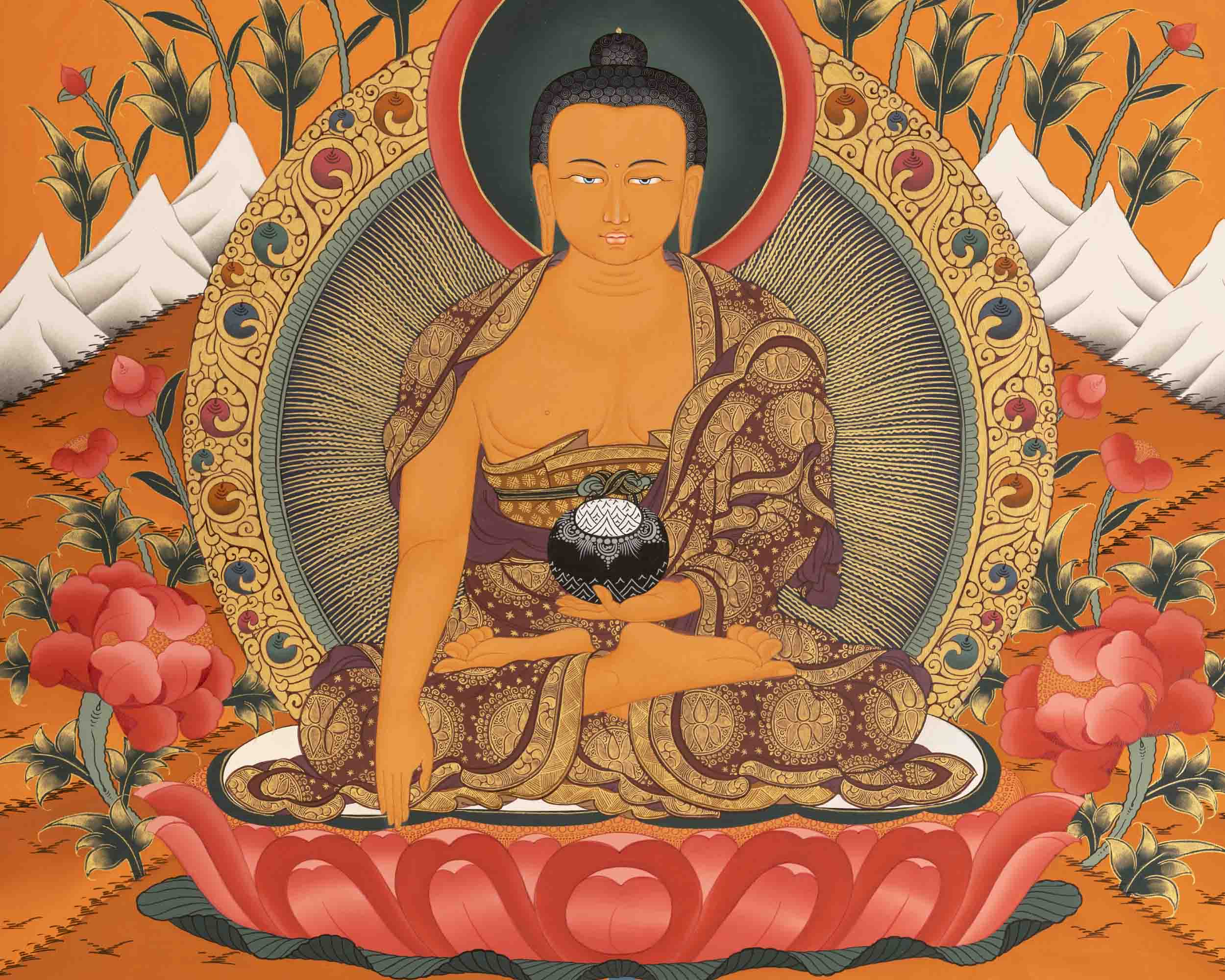 Buddha Shakyamuni Thangka | Home Decoration Art