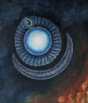 Dancing Shiva Thangka Print | Wall Hanging Of Shivalingam | Gift Ideas