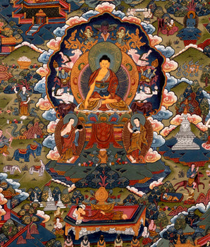 Buddha Life Story Thangka | Wall Decors