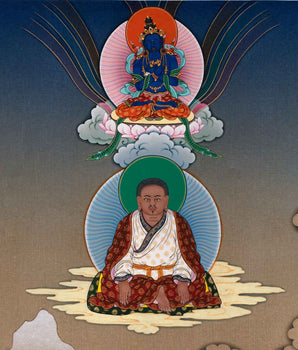 Milarepa Thangka Print | Jetsun Milarepa | Historical Buddhist Master