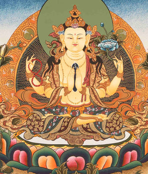 Avalokitesvara Chenresig Thangka | Bodhisattva Of Compassion | Wall Decors