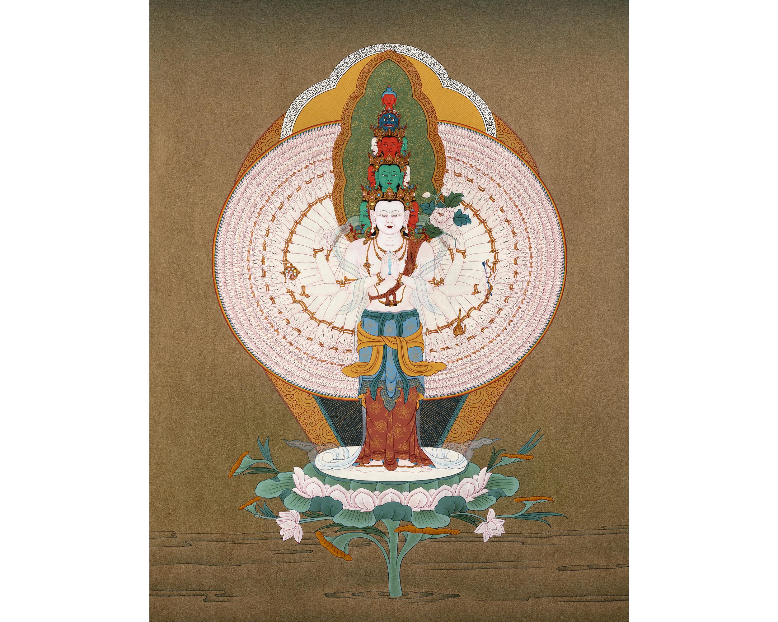 1000 armed Chenrezig Thangka | Buddhist Art