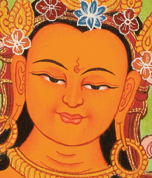 Manjushree Bodhisattva Thangka | Tibetan Wall Decor