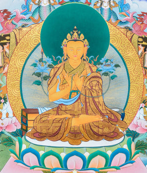 Sakya Pandita Thangka | Handmade Tibetan Art | Buddhist Painting