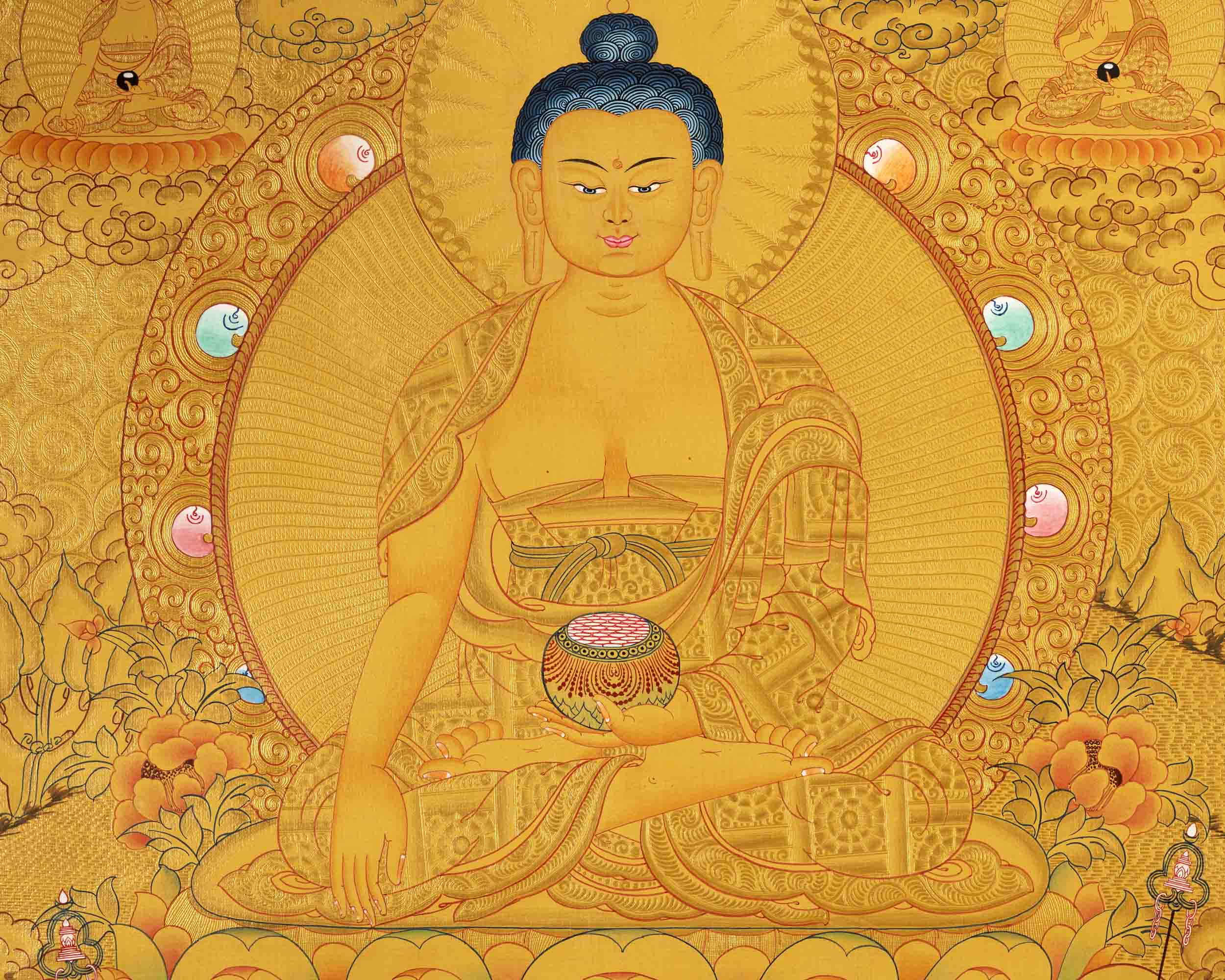 Buddha Shakyamuni Thangka | Yoga Meditation Art