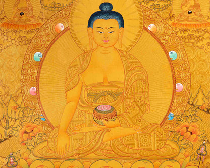 Buddha Shakyamuni Thangka | Yoga Meditation Art