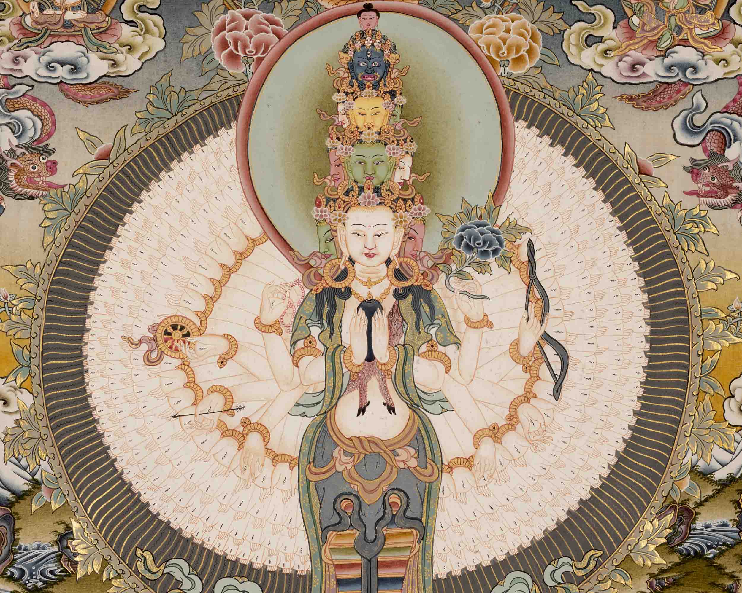 Avalokiteshvara Thangka | Spiritual Asian Art