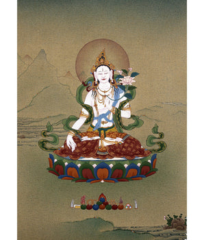 Thangka White Tara | Tibetan Tara Painting
