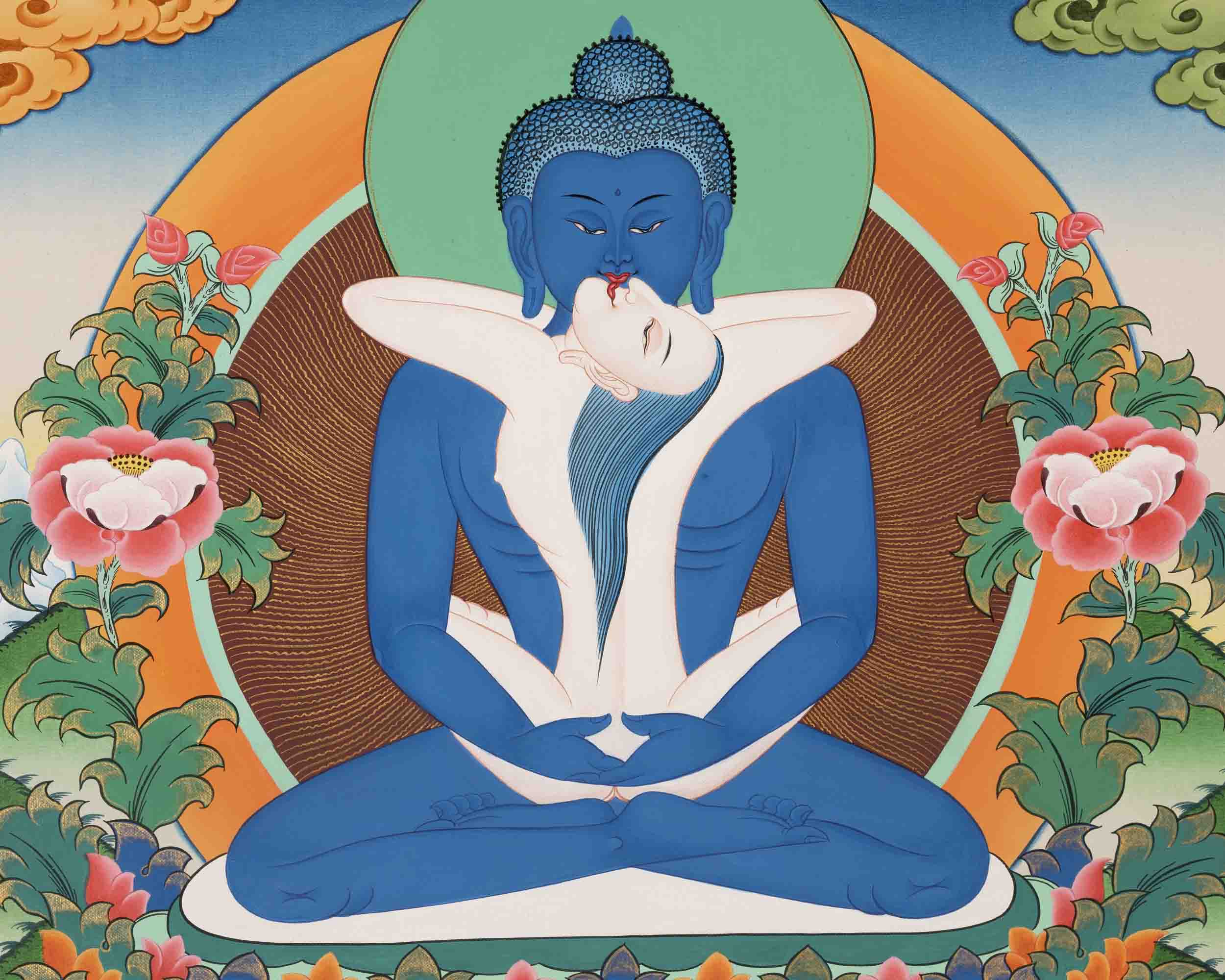 Yab Yum Buddha Thangka | Samantabhadra | Buddhist Artwork