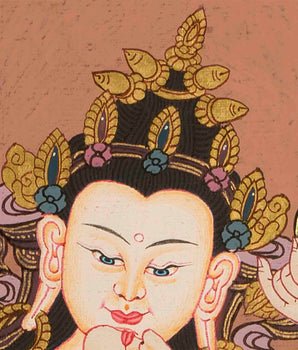 Vajrasattva Shakti Thangka | Tibetan Thangka Art