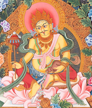 Kubera Print | Handmade Newari Thangka