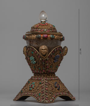 Crystal Kapala Cup | Ancient Practices | Buddhist Altar Supplies