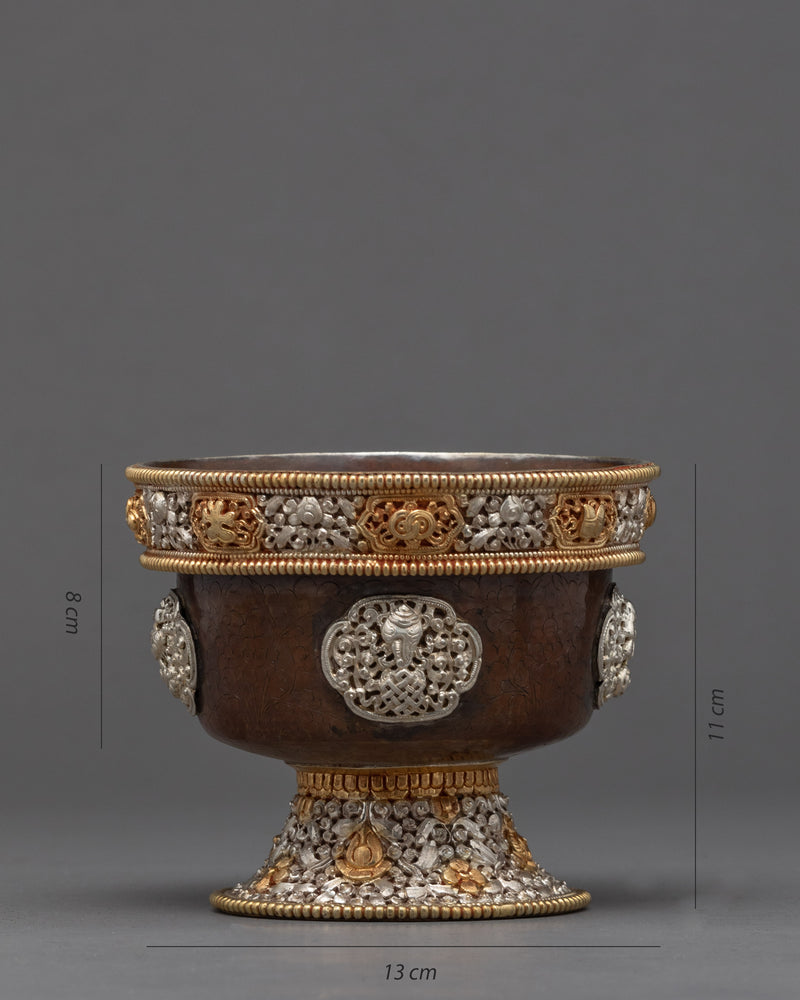 Ritual Offering bowls | Set of Seven Bowls | Tibetan Tings Set