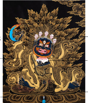 Dorje Bernakchen | The Great Black Cloak | Mahakala Thangka