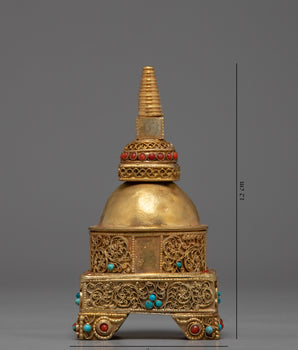 Buddhist Relic Stupa | Religious Artifacts | Handcarved Zen Decors