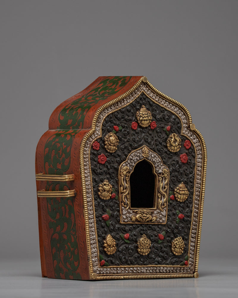 Ghau Prayer Box | Oriental Home Decor | Nepal Crafts