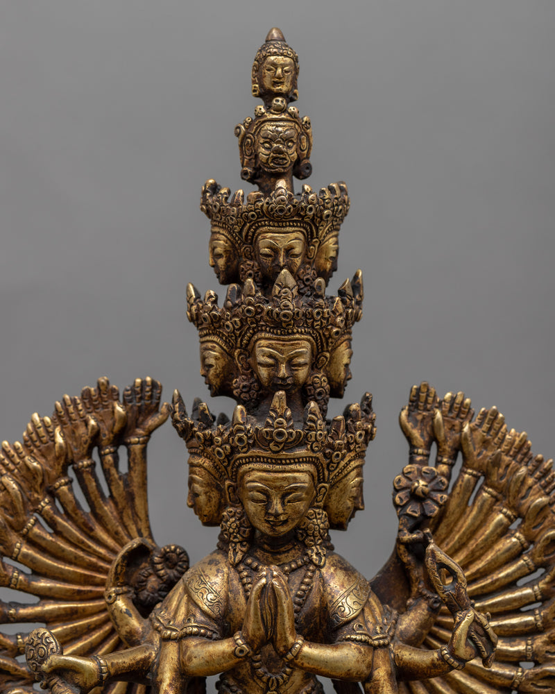 1000 Armed Chengrezig Statue | Himalayan Art Work