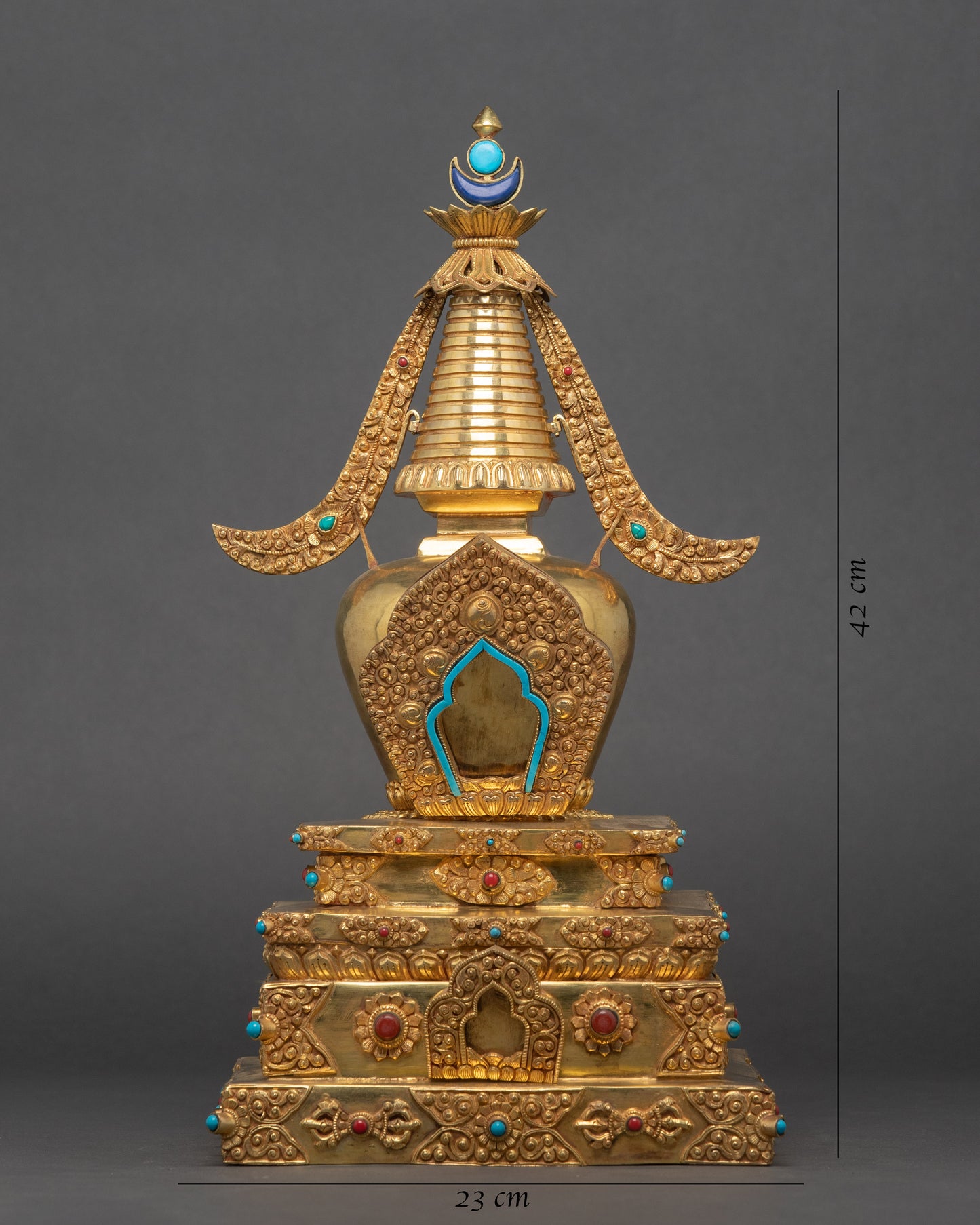 Tibetan Relic Stupa | Vajrayana Tradition | Ritual Objects