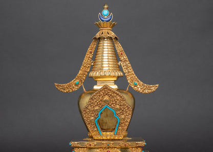 Tibetan Relic Stupa | Vajrayana Tradition | Ritual Objects