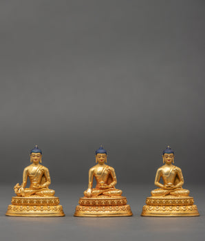 Three Buddha Statue Set