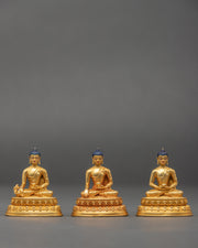 Three Buddha Statue Set