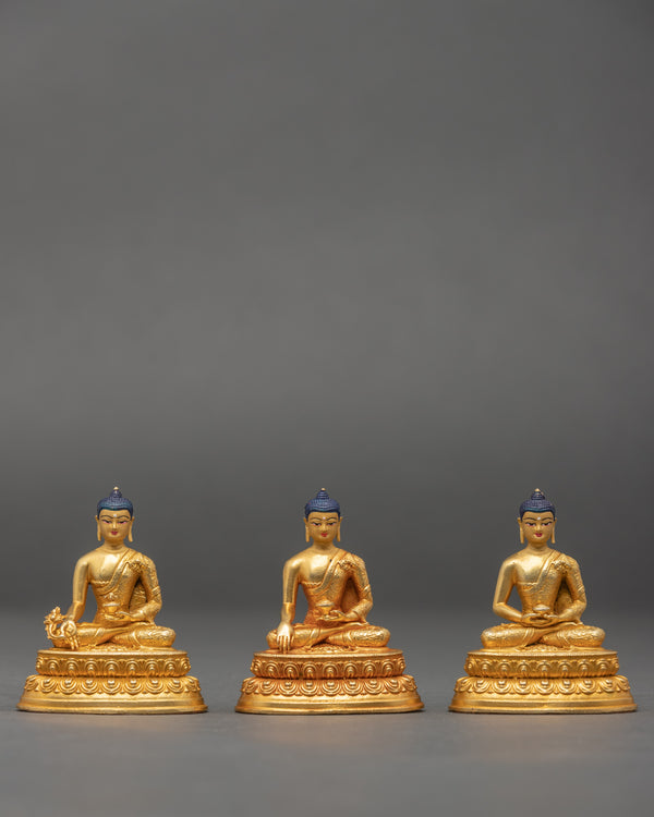 Three Buddha Statue Set