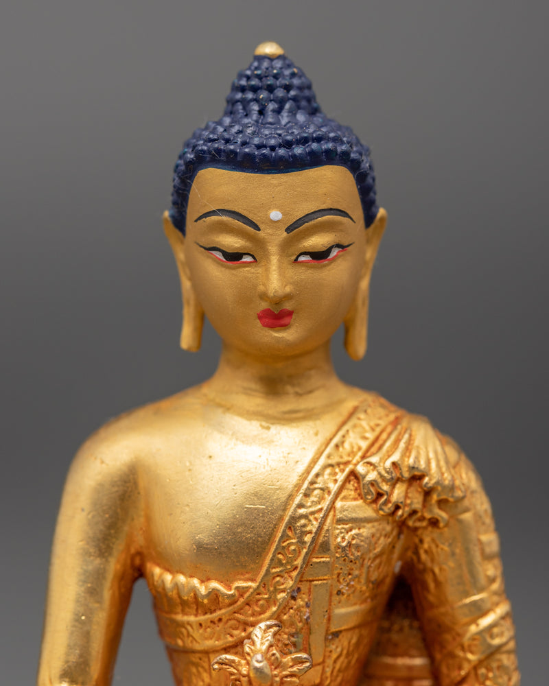 24K Gold Medicine Buddha Art | Traditional Tibetan Buddhist Statue