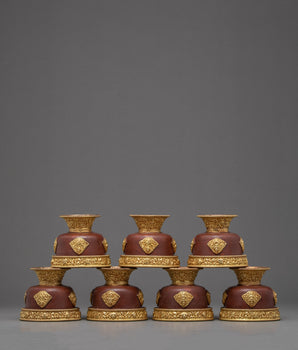 Tibetan Water Offering Ting Set | Yonchap | Purification Bowls