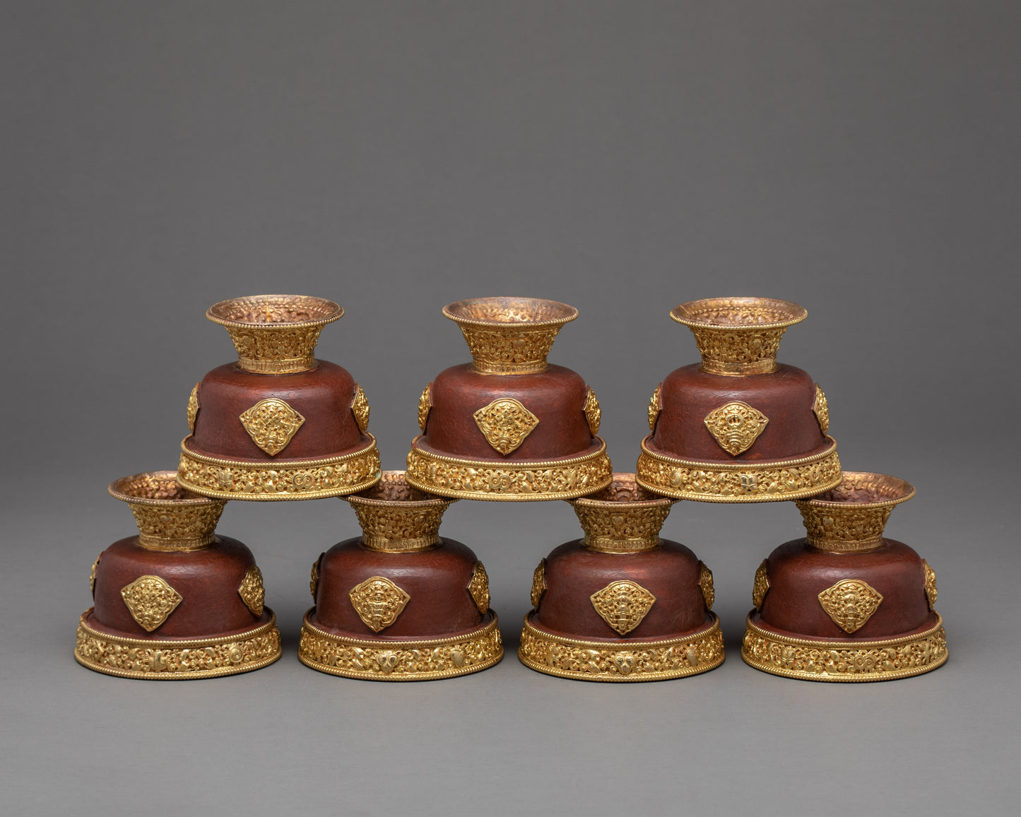 Tibetan Water Offering Ting Set | Yonchap | Purification Bowls