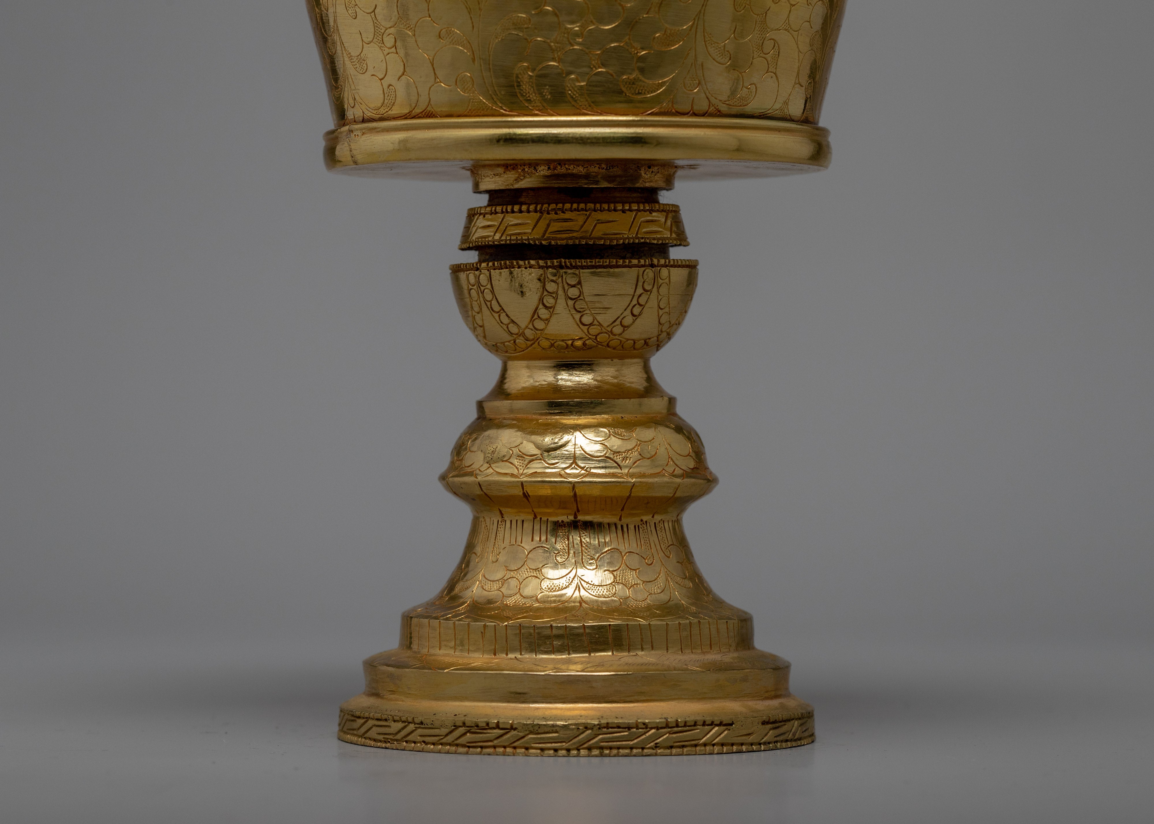 Buddhist Butter Lamp | Himalayan Artwork